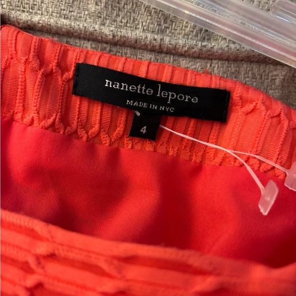 nanette Lepore Coral Dress Sz 4 - Picture 11 of 12